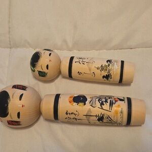 NEW! Vintage Traditional Japanese Kokeshi Dolls